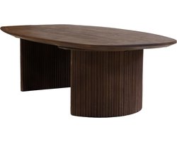Giga Meubel Salontafel Feline - Deens Ovaal - Mangohout - 130cm