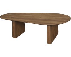 Giga Meubel Salontafel Femke Organisch - Mangohout - Bruin - 120x65x35cm