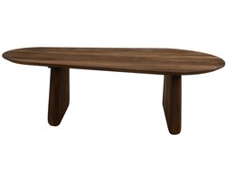 Giga Meubel Salontafel Femke Organisch - Mangohout - Bruin - 120x65x35cm