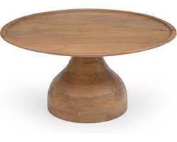 Giga Meubel Salontafel Joji - Rond - Mangohout - 80cm