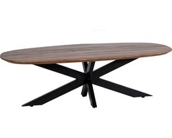 Giga Meubel Salontafel Jordan - Bruin Mangohout - 130x70x40cm