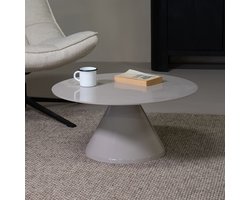 Giga Meubel Salontafel Kelsi - Rond - Aluminium - 69cm