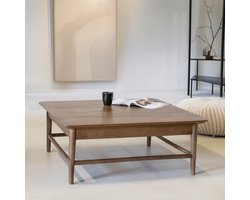 Giga Meubel Salontafel Lana - Naturel Mangohout - 100x100x45cm