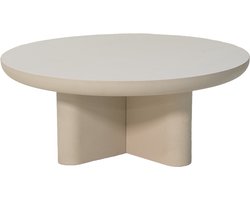 Giga Meubel Salontafel Miso - 90x90x35cm - Beige - Betonlook