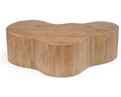 Giga Meubel Salontafel Moos - Organisch - Naturel - 129cm