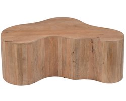 Giga Meubel Salontafel Moos Organisch Naturel – Mangohout – Scandinavisch – 100 cm