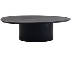 Giga Meubel Salontafel Nara - Zwart Hout - 80x55x38cm