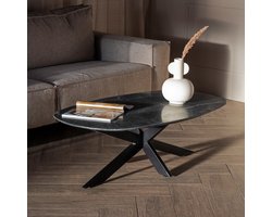 Giga Meubel Salontafel Richy - Zwart Marmer - 120x70x38cm