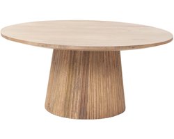 Giga Meubel Salontafel Salvador - Naturel Hout - 80x80x38cm