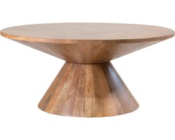 Giga Meubel Salontafel Sep - Rond - Mangohout - 90cm
