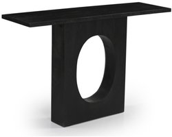 Giga Meubel Sidetable Jolijn - Zwart Mangohout - 120x35x77cm