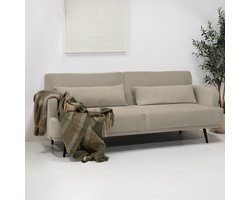 Giga Meubel Slaapbank Sylke 3-Zits - 214x86x83cm - Taupe