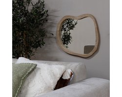 Giga Meubel Spiegel Eef - Organisch - Naturel - 60cm