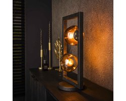 Giga Meubel Tafellamp Stellar - Multicolor Glas - 30x20x55cm