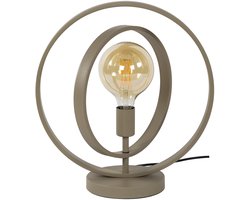 Giga Meubel Tafellamp Turn Around - Beige - 1-Lichts - 40x30x43cm