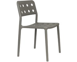 Giga Meubel Tuinstoel Serra - Grijs - 53x46x80cm - Set van 4