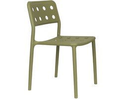 Giga Meubel Tuinstoel Serra - Groen - 53x46x80cm - Set van 4