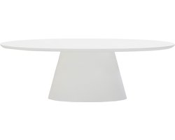 Giga Meubel Tuintafel Cleo - Ovaal 200cm - Wit Eco Composiet