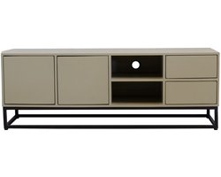 Giga Meubel Tv-meubel Cervi - Mangohout/Metaal - Taupe - 140x42x50cm