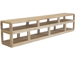 Giga Meubel Tv-meubel Eline - Mangohout - Naturel - 200x35x45cm