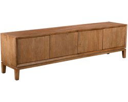 Giga Meubel Tv-meubel Juno - Mangohout Lichtbruin - 200x40x55cm