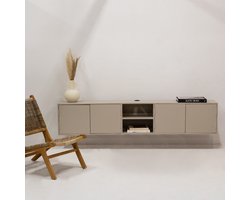 Giga Meubel Tv-Meubel Loiza - Mangohout - Taupe - 200cm