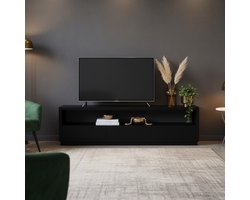 Giga Meubel Tv-meubel Luxurious - Zwart Mangohout - 150x40x50cm
