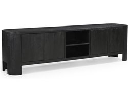 Giga Meubel Tv-Meubel Mitchel - Mangohout - Zwart - 200cm