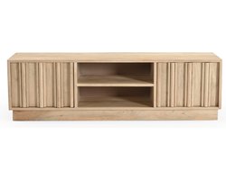 Giga Meubel Tv-meubel Nika - Mangohout - Naturel - 135x35x40cm