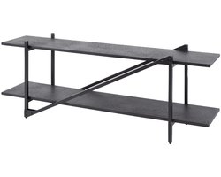 Giga Meubel Tv-Meubel Piega - Zwart - 140x35x51cm