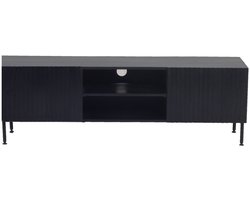Giga Meubel Tv-Meubel Roman - Zwart Mangohout - 150x40x50cm