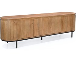 Giga Meubel Tv-Meubel Tora - Naturel - Mangohout - 200cm