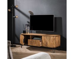 Giga Meubel Tv-meubel Wave - Naturel Hout - 135x40x50cm