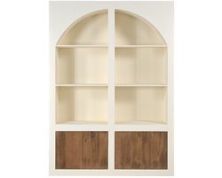 Giga Meubel Vakkenkast Miné - Beton Ciré - Beige - 150x38x210cm