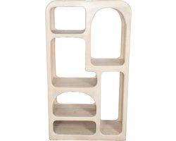 Giga Meubel Vakkenkast Yuki - Mangohout - Beige - 90x34x161cm