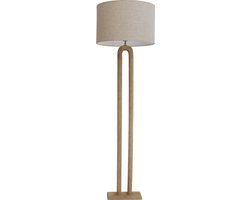 Giga Meubel Vloerlamp Micky - 125cm - E27 Fitting - Naturel Mangohout