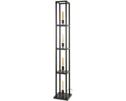 Giga Meubel Vloerlamp Quadra - Artic Zwart - 4-Lichts - 25x25x163cm