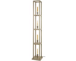 Giga Meubel Vloerlamp Quadra - Beige - 4-Lichts - 25x25x163cm
