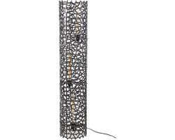 Giga Meubel Vloerlamp Weaver - Zwart Metaal - 3-Lichts - 25x25x122cm