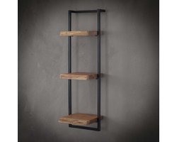 Giga Meubel Wandplank Edge - Naturel Acaciahout - 30x25x100cm