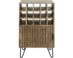 Giga Meubel Wijnkast Tweak - Naturel Hout - 56x35x90cm