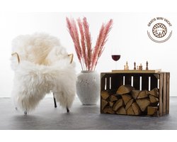 GIGANTISCHE witte schapenvacht - XXL wit schapenvel - EXTRA GROTE decoratieve vacht - schaapsvacht stoel bank - bedeinde vloer slaapkamer bed - camperstoel camping