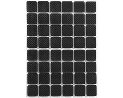 Gigicial Antislip rubberen voetjes - zelfklevende meubelbeschermers - krasbestendig, stil, geschikt voor harde vloeren - verpakking van 48 stuks - geschikt voor alle meubels, zwart