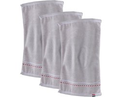 Gigicial Badhanddoekenset - Handdoeken Voor De Badkamer - Zacht Katoen & Sneldrogend Ontwerp - 3 Stuks - Multifunctioneel Gebruik Lichtgrijs