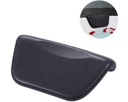 Gigicial Badkussen - Badkussens Voor In Bad - Antislipconstructie Met Zuignappen En Comfortabele Neck Support - 1 Stuk - Luxe Badkussen Zwart