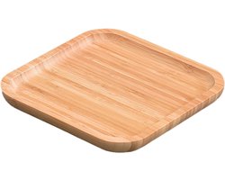 Gigicial Bamboe Dienblad - Houten Dienblad - Minimalistisch Ontwerp Voor Opbergen En Tentoonstellen - 1 - Algemeen Gebruik+Natuurlijke Houtkleur