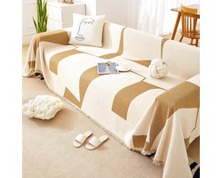 Gigicial Bankhoes - Bankhoezen Voor Sofa - Volledige Dekking Met Armleuningen Voor 2-Zitsbank Huisdiervriendelijk -180*260cm- 1 Stuk - Woonruimte Khaki