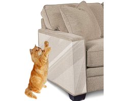 Gigicial Beschermfolie tegen kattenkrabben - Beschermfolie tegen krassen op meubels - Ultradun en transparant + Supersterke hechting - 8 vellen per verpakking - Geschikt voor banken/stoelen/duurzame meubels