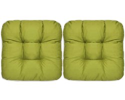 Gigicial Buitenkussens - Duurzame kussens - Comfortabele schuimvulling, waterdichte behandeling - 2 stuks - Geschikt voor binnen, tuin en groene ruimtes