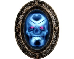 Gigicial Geest In De Spiegel - Enge Halloween Decoraties - Flitsend Licht & Griezelige Geluiden - 1 Stuk - Voor Halloweenfeest + Zwart